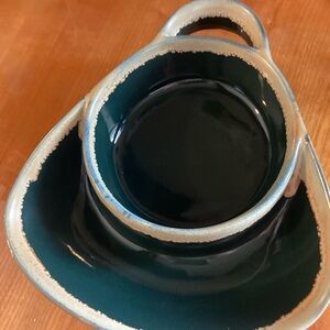 Vintage LTD Commodities drip, glazed Chip and Dip or Soup and Crackers Stoneware